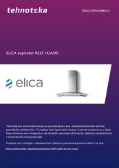 ELICA REEF IX/A/90 Instruction On Mounting And Use Manual