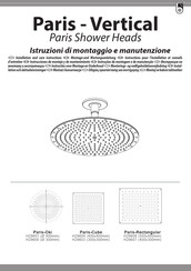 Bossini Paris-Cube H29603 Installation And Care Instructions