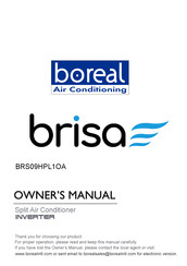 Boreal brisa BRS09HPL1OA Owner's Manual