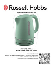 Russell Hobbs ROYAL PRPK Series Instructions And Warranty
