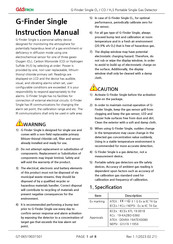 Gastron G-Finder Single Instruction Manual