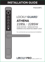 Lockly Pro LOCKLY GUARD ATHENA SLIDE EDITION 228SL Installation Manual