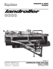 Degelman LANDROLLER FIVE-PLEX 8000 Series Operator's & Parts Manual