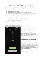 BAS Meade LX90 User Manual
