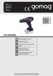 gomag 39092259982 Translation Of The Original Operating Instructions