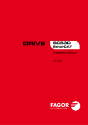 Fagor BCS3D Installation Manual