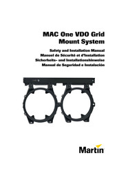 Martin MAC One VDO Grid Mount System Safety And Installation Manual