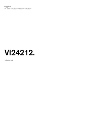 Gaggenau VI242120 User Manual And Installation Instructions