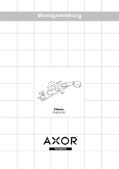 Hans Grohe AXOR Citterio 39456000 Assembly Instructions Manual
