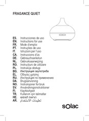 SOLAC FRAGANCE QUIET Instructions For Use Manual