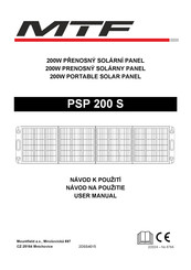 MTF PSP 200 S User Manual