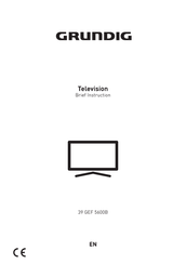 Grundig 39 GEF 5600B Brief Instruction
