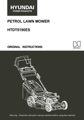 Hyundai HTDT5190ES Original Instructions Manual