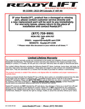 ReadyLift 69-33300 Manual