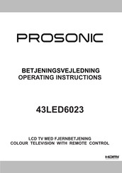 Prosonic 43LED6023 Operating Instructions Manual