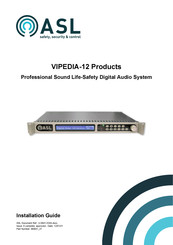 ASL INTERCOM VIPEDIA-12 Installation Manual