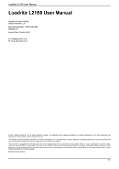 Loadrite L2150 User Manual