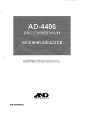A&D AD-4406 Instruction Manual