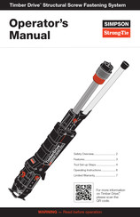 Simpson Strong-Tie Timber Drive Operator's Manual