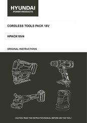 Hyundai power products HPACK18V4 Original Instructions Manual
