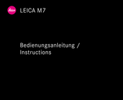 Leica M7 Instructions Manual