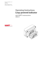Endress+Hauser ORIA15 Operating Instructions Manual