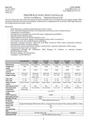 Esprit Tech FALCON-80X Instruction Manual