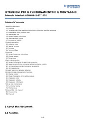 schmersal AZM40B-I1-ST-1P2P Operating Instructions Manual