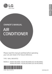 LG ASNW1862WR0 Owner's Manual