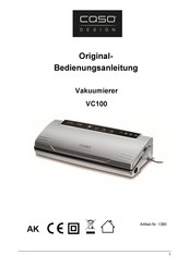CASO DESIGN VC100 Original Operating Manual