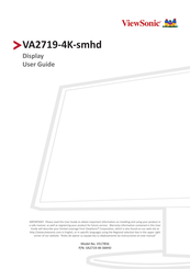 ViewSonic VS17856 User Manual