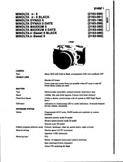 Minolta DYNAX 5 DATE Manual