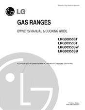 LG LRG30355SB Owner's Manual And Cooking Manual