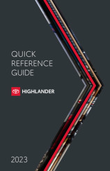 Toyota HIGHLANDER 2023 Quick Reference Manual