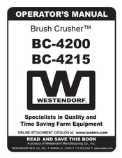 WESTENDORF Brush Crusher BC-4215 Operator's Manual