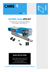 CAME 8K01MP-0406 Quick Setup Manual
