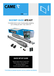 CAME 8K01MP-0402 Quick Setup Manual