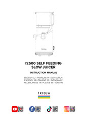 Fridja F2500/BLK Instruction Manual