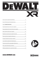 DeWalt DCD444 Original Instructions Manual