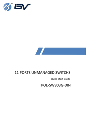 BV POE-SW803G-DIN Quick Start Manual