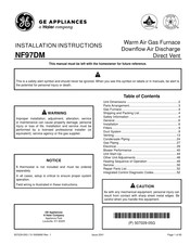 Haier GE NF97DM Installation Instructions Manual