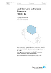 Endress+Hauser Proline Promass K 10 Brief Operating Instructions