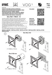 urmet domus 2VOICE VOG 5 Installation Manual