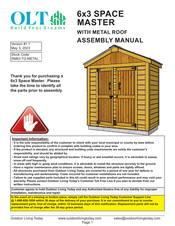 Outdoor living today 6x3 SPACE MASTER Assembly Manual