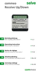 Selve commeo Receive Up/Down Operating Instructions Manual