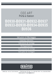 Samo CEE ART B0937 Assembly Instruction Manual