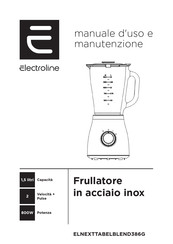 Electroline ELNEXTTABELBLEND386G Use And Maintenance Manual
