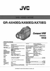 JVC GR-AX70EG Manual