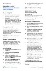 globalpayments S1000E Quick Start Manual