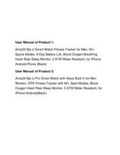 Amazfit A2017 Product Manual